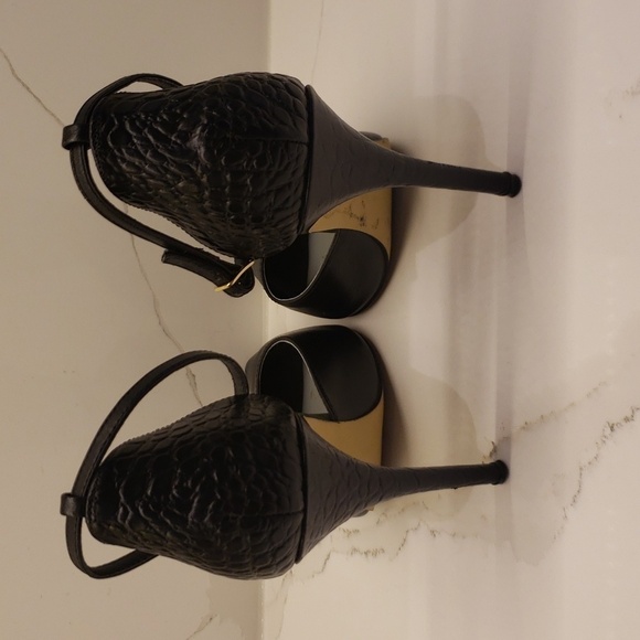 KATE & Mel High heel Shoes Black Leather Uppers Women Size 6 - Picture 4 of 11